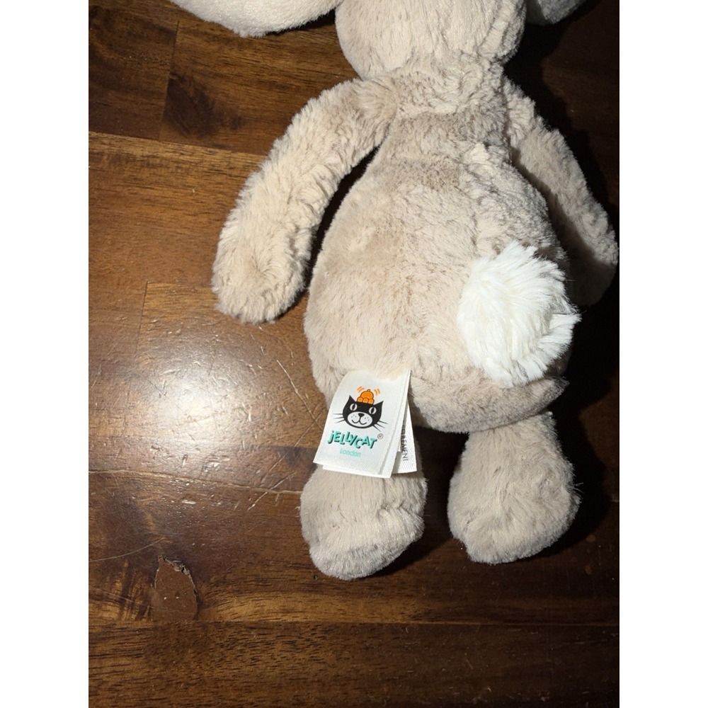 Jellycat Bashful Tan Bunny Plush Small Mini London Stuffed Toy Animal 8" Easter - Picture 3 of 4